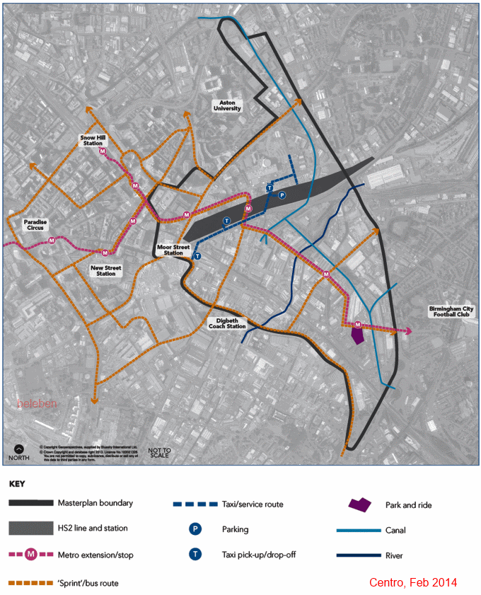 Centro diagram of Curzon masterplan area, Feb 2014
