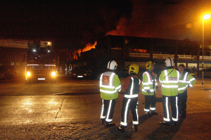 Fire in Reddings Lane, 29 September 2014