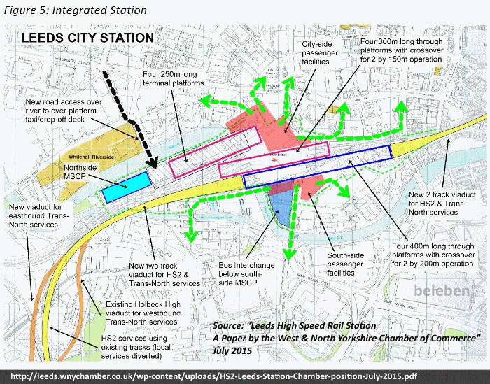 West and North Yorkshire Chamber of Commerce's proposal for a Leeds HS2 through station