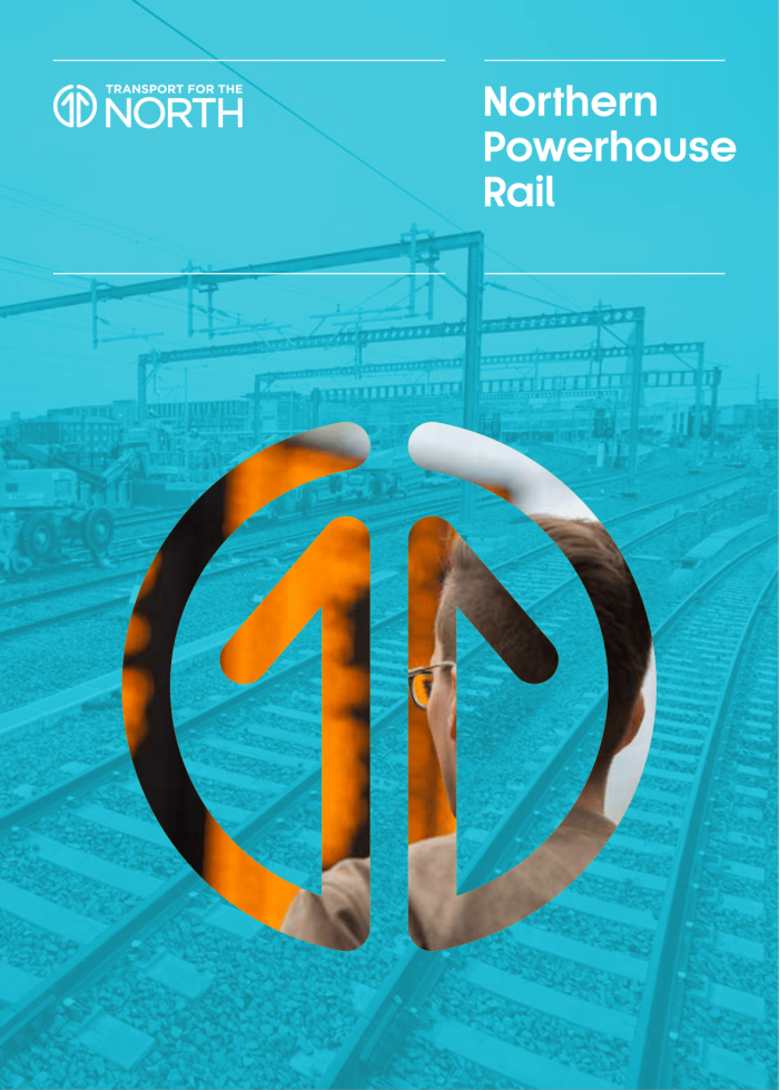 TfN Northern Powerhouse Rail booklet, 'FINAL' version, page 1